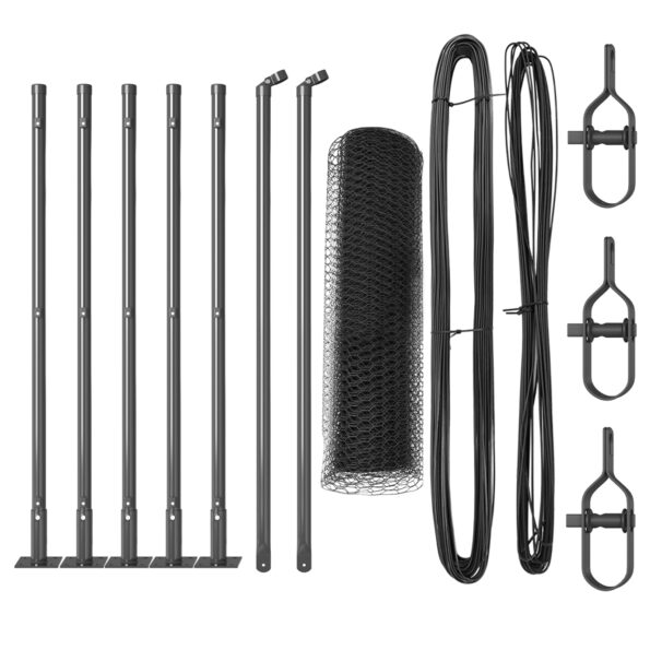 vidaXL Hexagonový plot sivý 0.4x10 m oceľ – Obrázok 2