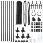 vidaXL Hexagonový plot sivý 0.4x10 m oceľ – Obrázok 4