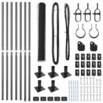 vidaXL hexagonálny plot Sivý 1x10 m Oceľ – Obrázok 4