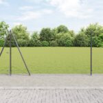 vidaXL hexagonálne ohradenie sivé 1.2x10 m acero
