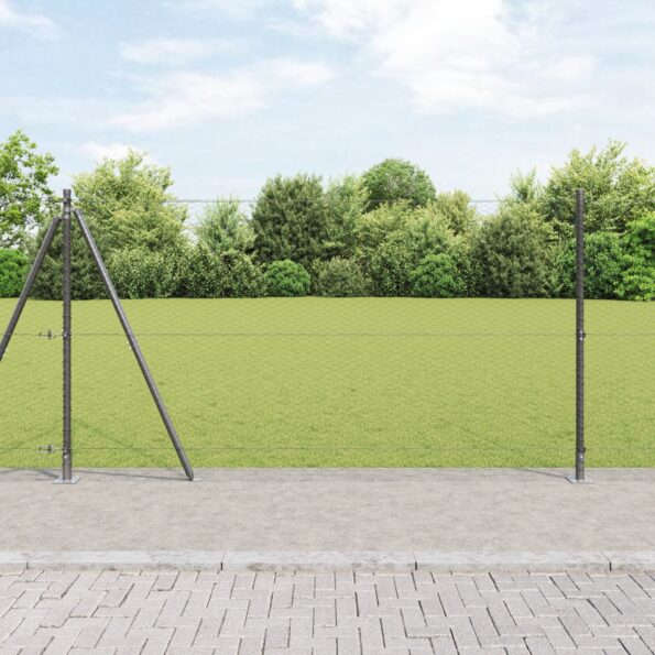3353626_1.jpg vidaXL hexagonálne ohradenie sivé 1.2x10 m acero – Obrázok 1
