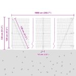 vidaXL hexagonálne ohradenie sivé 1.2x10 m acero – Obrázok 13