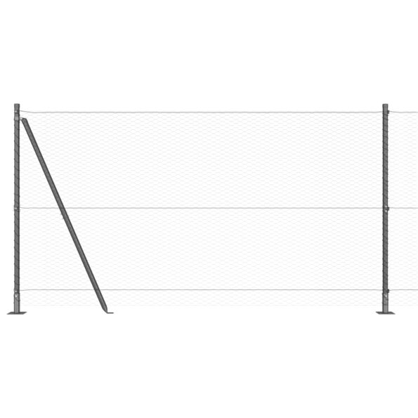 3353626_6.jpg vidaXL hexagonálne ohradenie sivé 1.2x10 m acero – Obrázok 6