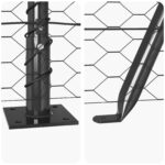 vidaXL hexagonálne ohradenie sivé 1.2x10 m acero – Obrázok 8