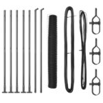 vidaXL Hexagonové oplotenie Sivé 1,2x10 m Oceľ – Obrázok 2