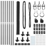 vidaXL Hexagonálny plot sivý 1.4x10 m z ocele – Obrázok 4