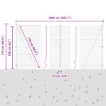 vidaXL Hexagonový plot sivý 1,6x10 m oceľ – Obrázok 13