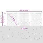 vidaXL Hexagonový plot Sivý 0.4x25 m Oceľ – Obrázok 13
