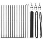 vidaXL Plotová súprava Sada 2 ks Sivá Oceľ 25 x 1 m Trvácna – Obrázok 2