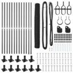 vidaXL súprava oplotenia Sada 2 Sivá Oceľ 25 x 1.2 m Trvácne – Obrázok 4