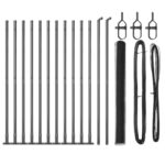 vidaXL Hexagonálne oplotenie Sivé 1.4x25 m Oceľ – Obrázok 2