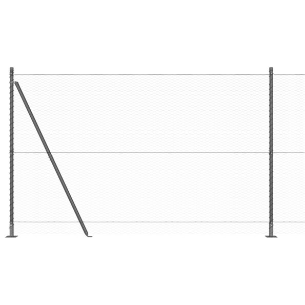 3353666_6.jpg vidaXL hexagonálne oplotenie Sivé 1,4x25 m Oceľ – Obrázok 6