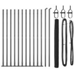 vidaXL Hexagonový Plot Sivý 1,6x25 m Oceľ – Obrázok 2