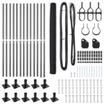 vidaXL Hexagonový Plot Sivý 1,6x25 m Oceľ – Obrázok 4
