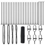 vidaXL Hexagonový plot Sivý 1x50 m Oceľ – Obrázok 2