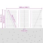 Hexagonálna brána vidaXL Sivá 1.2x50 m Oceľ, Bránkové stĺpy vidaXL so základnými doskami 13 ks Ø32mm 68.5cm Galvanizovaná oceľ – Obrázok 13