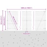 vidaXL Hexagonálne oplotenie šedé 1.2x50 m oceľ – Obrázok 13
