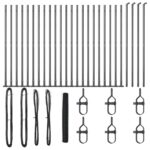 vidaXL hexagonálny plot sivý 1.2x50 m oceľ – Obrázok 2