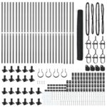 vidaXL hexagonálny plot sivý 1.2x50 m oceľ – Obrázok 4