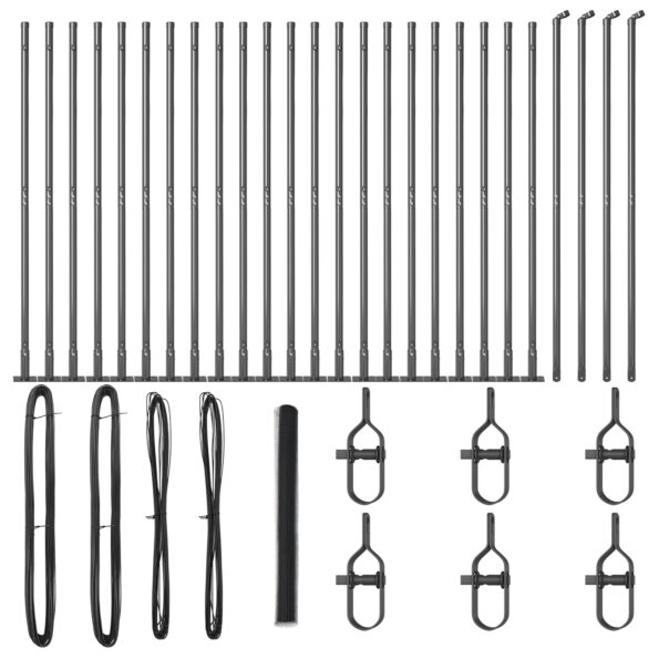 vidaXL hexagonálny plot šedý 1.4x50 m oceľ – Obrázok 2