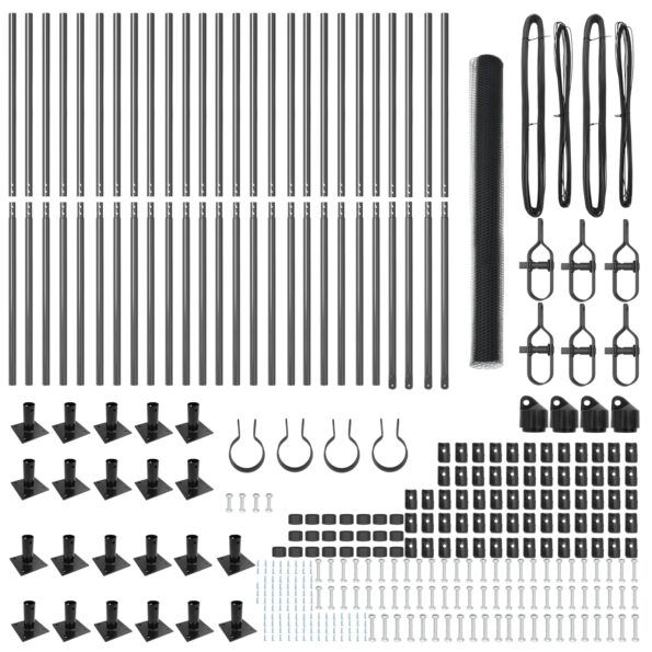 vidaXL Hexagonálny plot sivý 1.4x50 m oceľ – Obrázok 4
