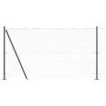 vidaXL Hexagonový plot šedý 1.6x50 m z ocele – Obrázok 6