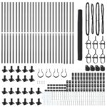 vidaXL Hexagónový plot sivý 1.6x50 m oceľ – Obrázok 4