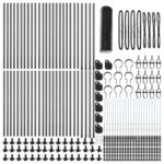 vidaXL Hexagonový plot Sivý 0.5x100 m Oceľ – Obrázok 5