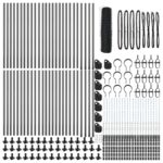 vidaXL Hexagonálne oplotenie sivé 1x100 m oceľ – Obrázok 4