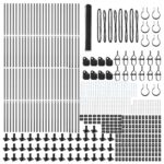 vidaXL Hexagónový plot sivý 1.2x100 m oceľ – Obrázok 4