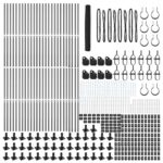 vidaXL Šesťuholníkový plot sivý 1.2x100 m oceľ – Obrázok 4