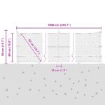 vidaXL Hexagónový plot 0.4x10 m z pozinkovanej ocele – Obrázok 13