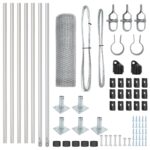 vidaXL Hexagónový plot 0.4x10 m z pozinkovanej ocele – Obrázok 2