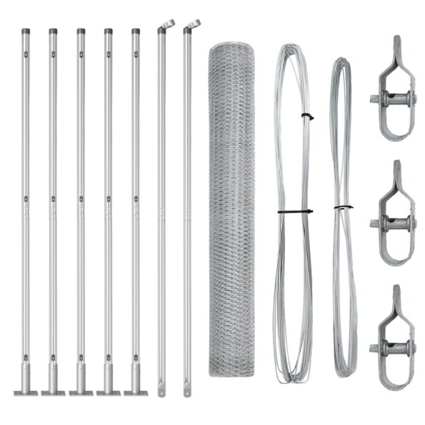 vidaXL Hexagonový plot 1.2x10 m Pozinkovaná oceľ – Obrázok 2