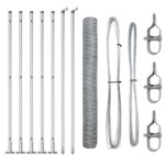 vidaXL Hexagonálna brána 1.2x10 m pozinkovaná oceľ – Obrázok 2