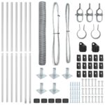 vidaXL Hexagonálna brána 1.2x10 m pozinkovaná oceľ – Obrázok 4