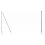 vidaXL Hexagonálna brána 1.2x10 m pozinkovaná oceľ – Obrázok 6