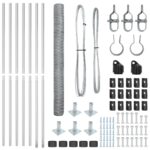 vidaXL šesťuholníkový plot 1.4x10 m pozinkovaná oceľ – Obrázok 4