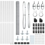 vidaXL Hexagonálny plot 1.5x10 m z pozinkovanej ocele – Obrázok 4