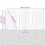 vidaXL hexagonový plot 1.5x10 m pozinkovaná oceľ, VidaXL plotové stĺpy s podložkami 7 ks Ø32mm 83.5cm pozinkovaná oceľ – Obrázok 13