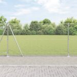 vidaXL Sada plotu 2 kusy Pozinkovaná oceľ 25 x 1.2 m Odolný