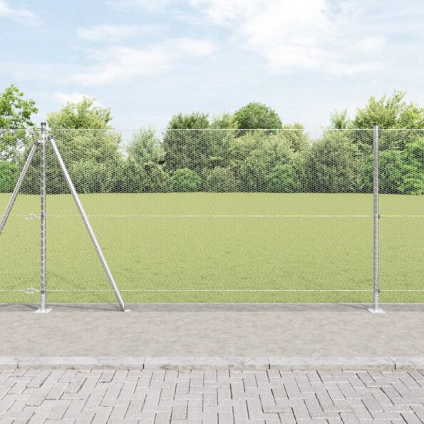 3353802_1.jpg vidaXL Sada plotu 2 kusy Pozinkovaná oceľ 25 x 1.2 m Odolný – Obrázok 1