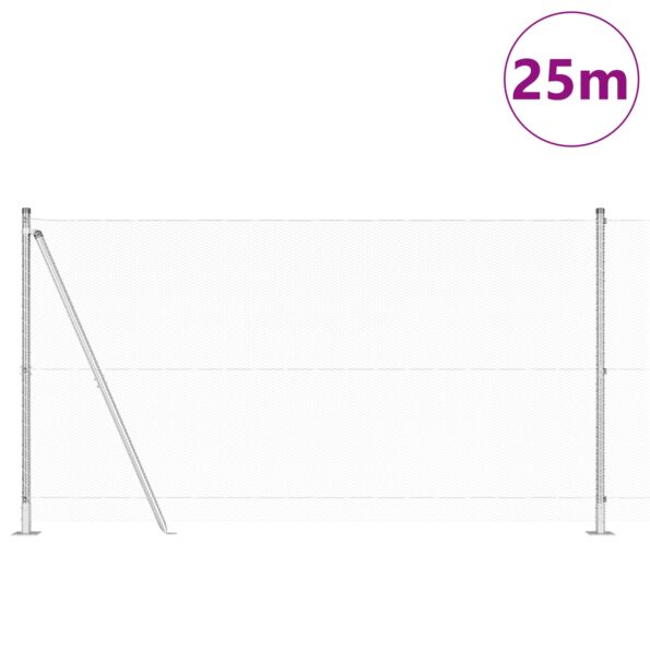 3353802_3.jpg vidaXL Sada plotu 2 kusy Pozinkovaná oceľ 25 x 1.2 m Odolný – Obrázok 3
