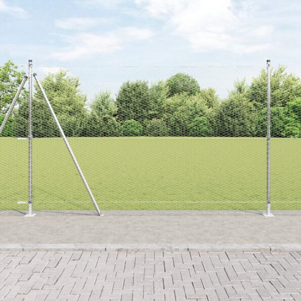 3353811_1.jpg vidaXL plotová súprava Sada 2 Pozinkovaná oceľ 25 x 1.5 m Trvácny – Obrázok 1