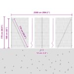 vidaXL Stĺp na plot. Strieborná – Obrázok 13