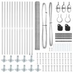 vidaXL Hexagonový plot 1.6x25 m pozinkovaná oceľ – Obrázok 4