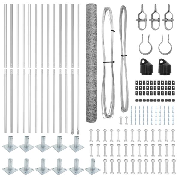 vidaXL Hexagónový Plot 1.6x25 m Pozinkovaná Oceľ – Obrázok 4