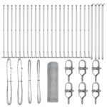 vidaXL Hexagónový plot 0,6x50 m z pozinkovanej ocele – Obrázok 2