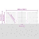 vidaXL Hexagonálny plot 0.6x50 m pozinkovaná oceľ – Obrázok 13