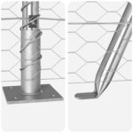 vidaXL Hexagon Fence 0.8x50 m Pozinkovaná oceľ – Obrázok 8